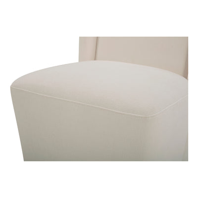 Cormac Rolling Dining Chair Cream by Moe's Home