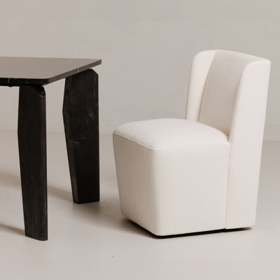 Cormac Rolling Dining Chair Cream by Moe's Home