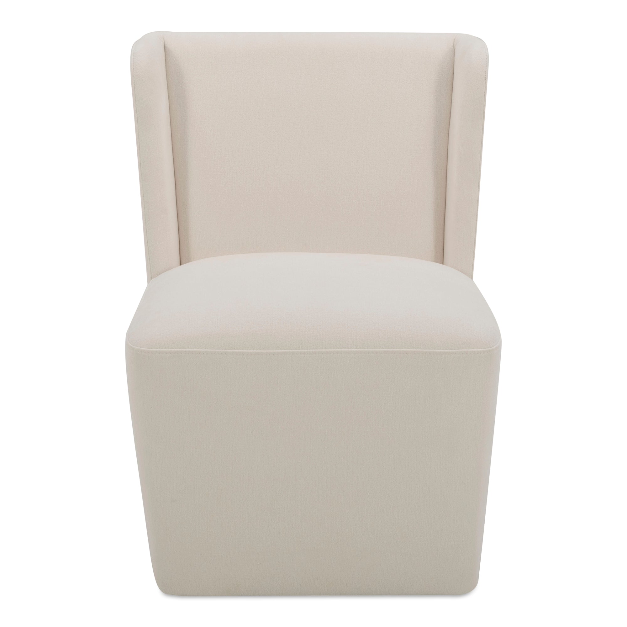Cormac Rolling Dining Chair Cream | White