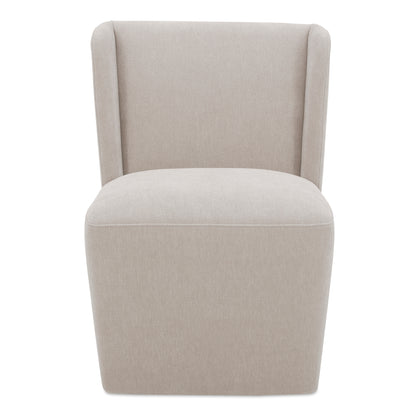 Cormac Rolling Dining Chair Warm Sand | Grey