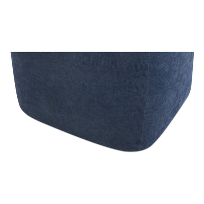 Larson Rolling Dining Chair Navy Blue by Moe's Home