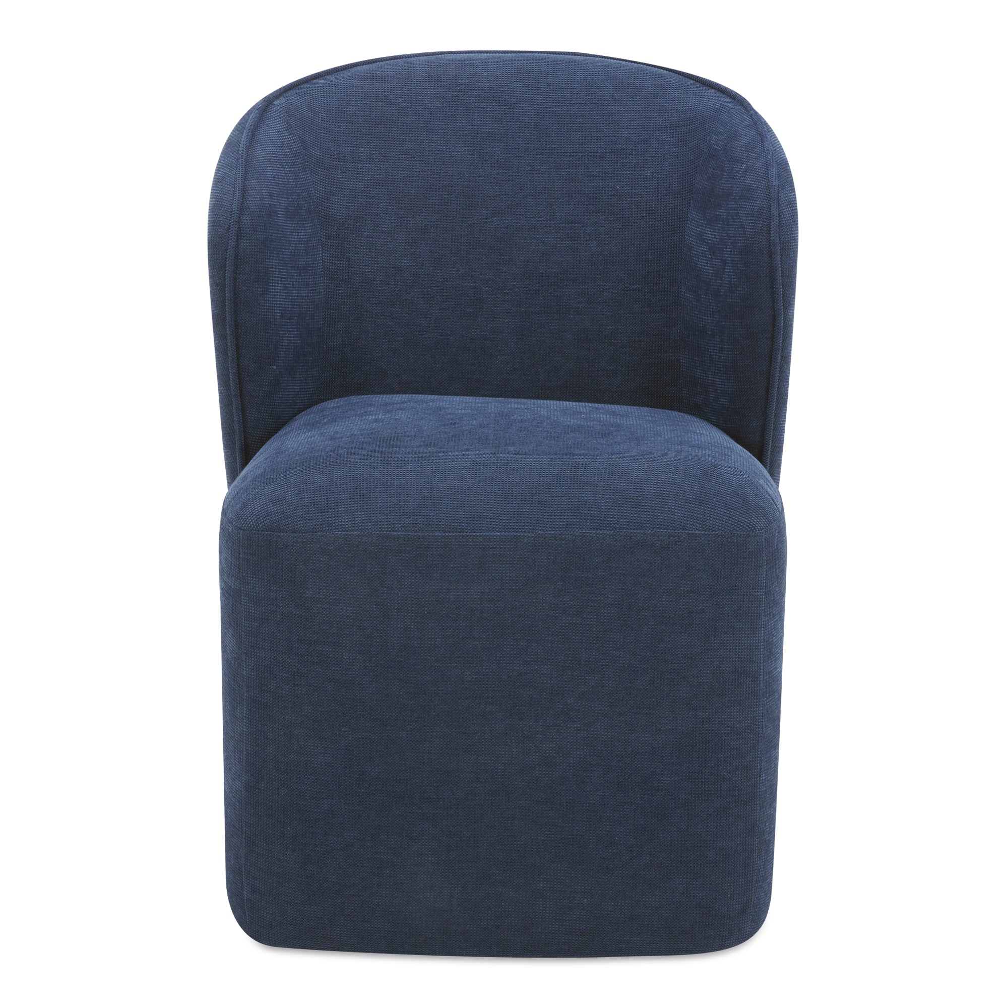 Larson Rolling Dining Chair Navy blue | Blue