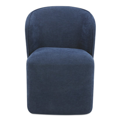 Larson Rolling Dining Chair Navy blue | Blue