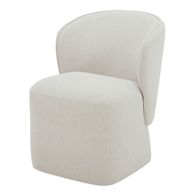 Larson Rolling Dining Chair Heather Grey by Moe's Home