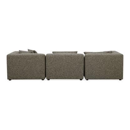 Lowtide Lounge Modular Sectional Stone Tweed