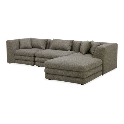 Lowtide Lounge Modular Sectional Stone Tweed