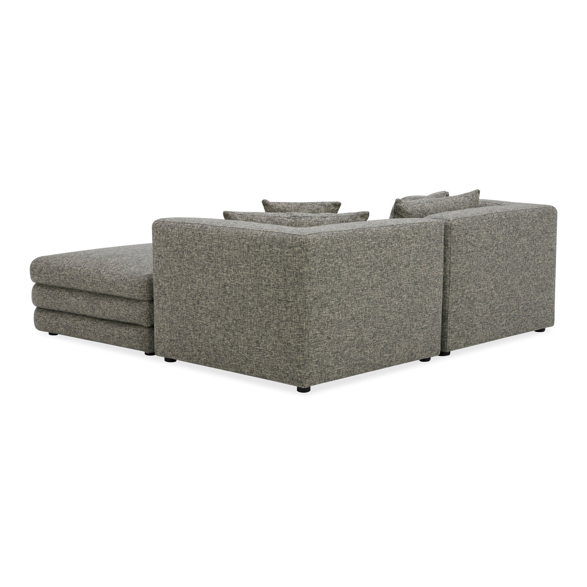 Lowtide Nook Modular Sectional Stone Tweed