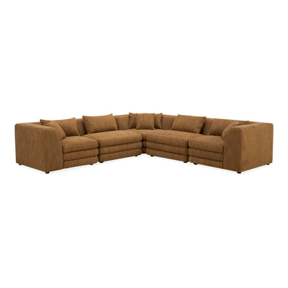 Lowtide Classic L-Shaped Modular Sectional Amber Glow | Yellow