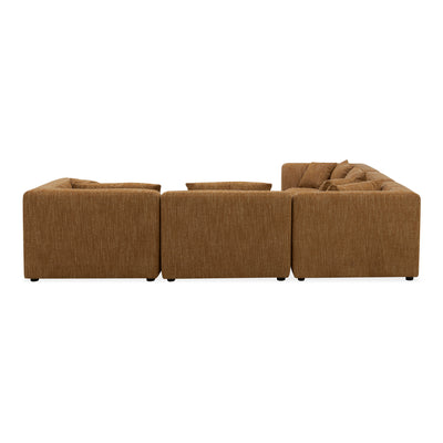 Lowtide Classic L-Shaped Modular Sectional Amber Glow by Moe's Home
