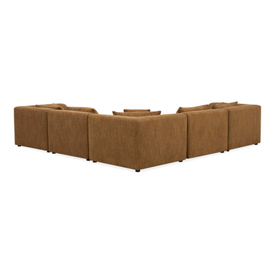 Lowtide Classic L-Shaped Modular Sectional Amber Glow by Moe's Home