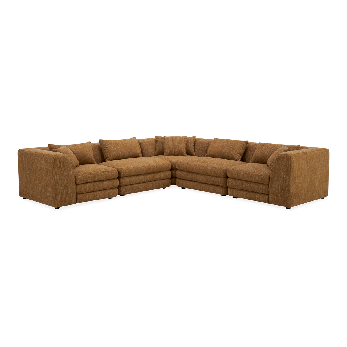 Lowtide Classic L Shaped Modular Sectional Amber Glow | Yellow