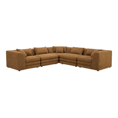 Lowtide Classic L Shaped Modular Sectional Amber Glow | Yellow