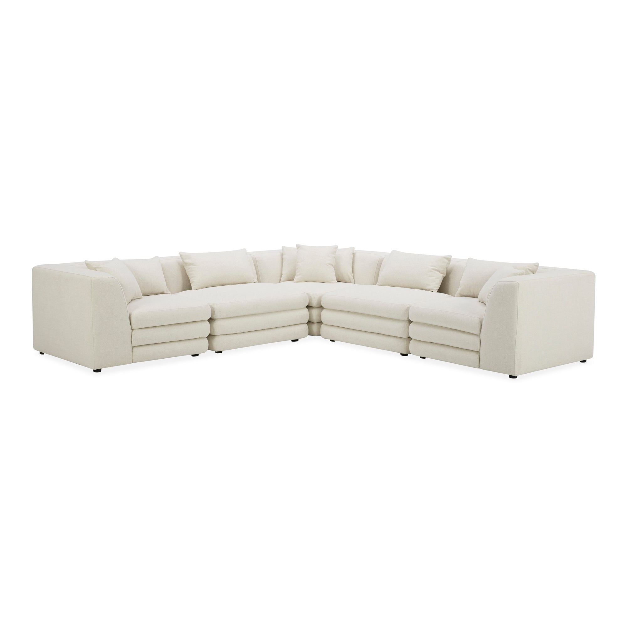 Lowtide Classic L-Shaped Modular Sectional Warm White | White