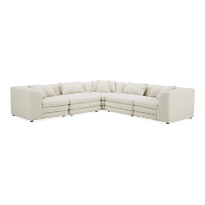 Lowtide Classic L-Shaped Modular Sectional Warm White | White