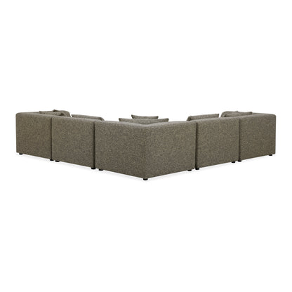 Lowtide Classic L-Shaped Modular Sectional Stone Tweed