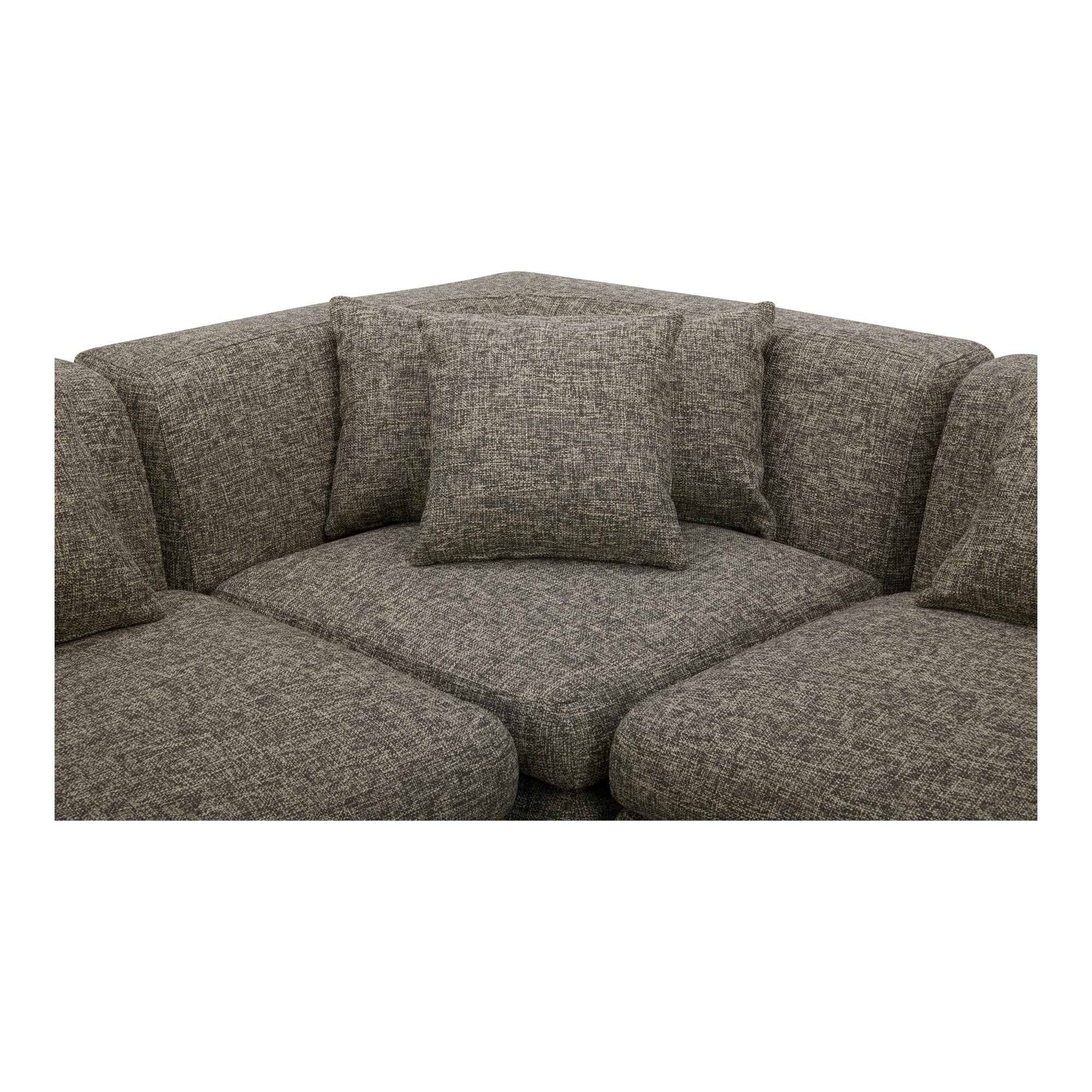 Lowtide Classic L-Shaped Modular Sectional Stone Tweed