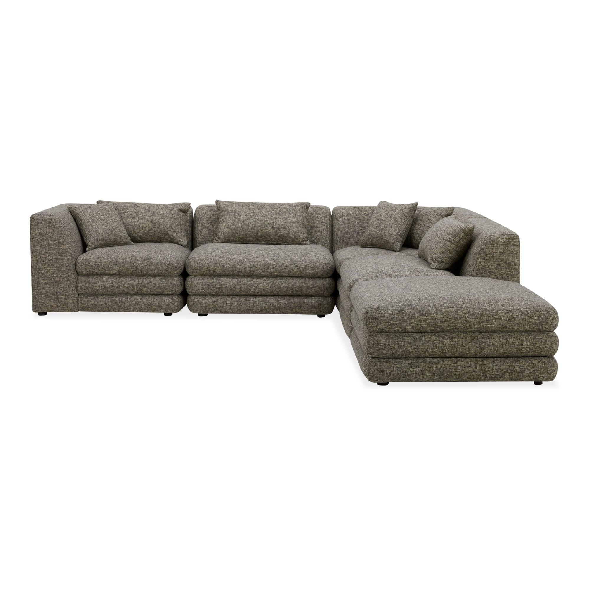 Lowtide Dream Modular Sectional Stone Tweed | Multicolor