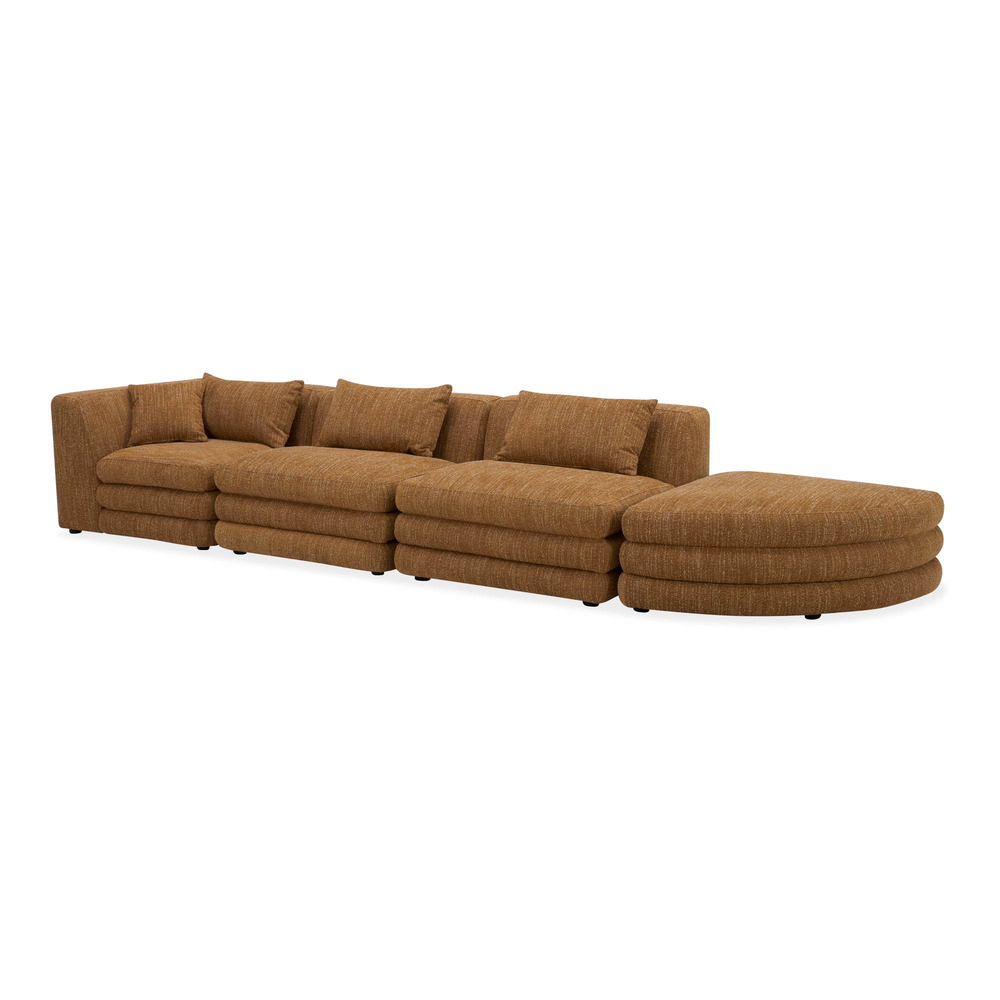 Lowtide Linear Modular Sectional Amber Glow