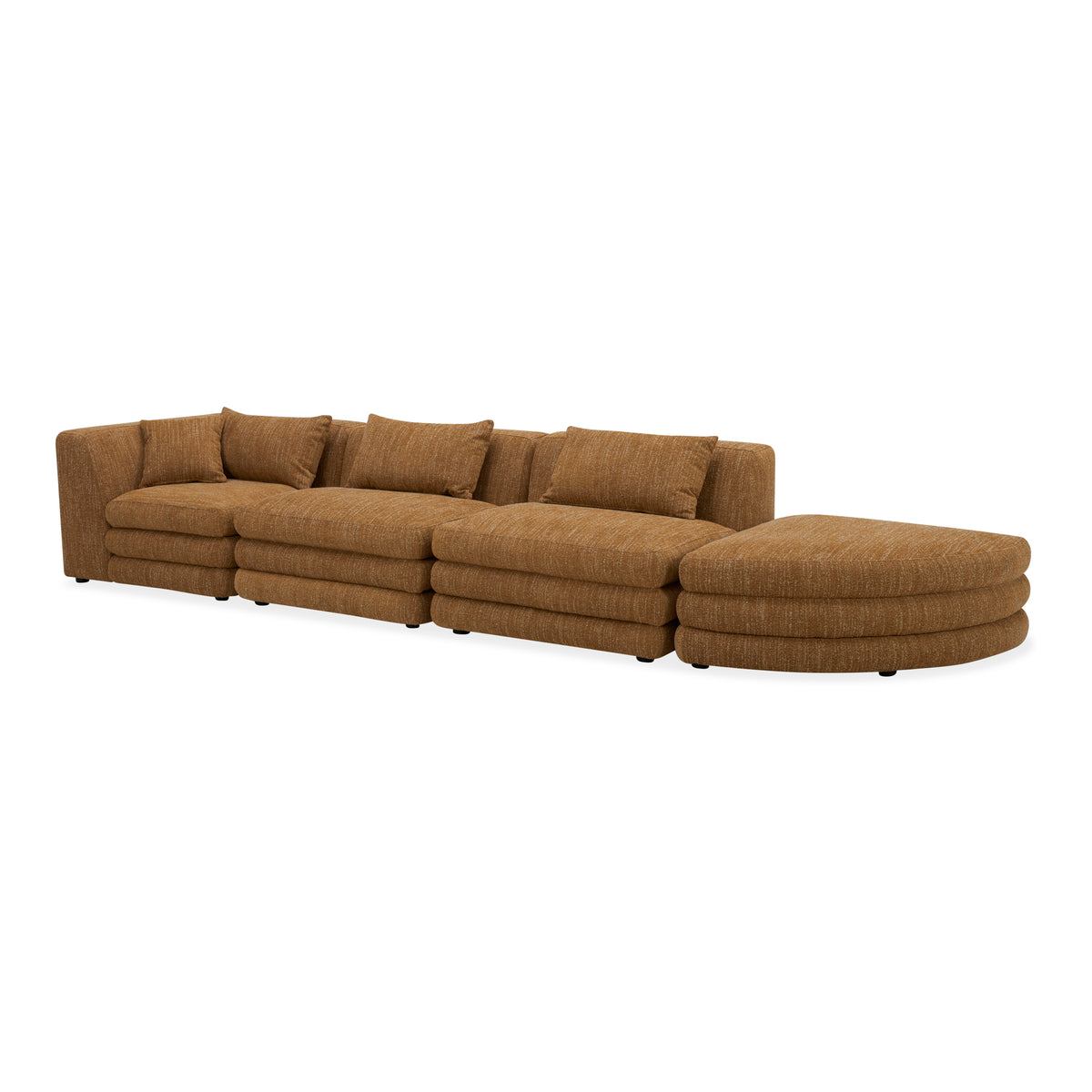 Lowtide Linear Modular Sectional Amber Glow by Moe's Home