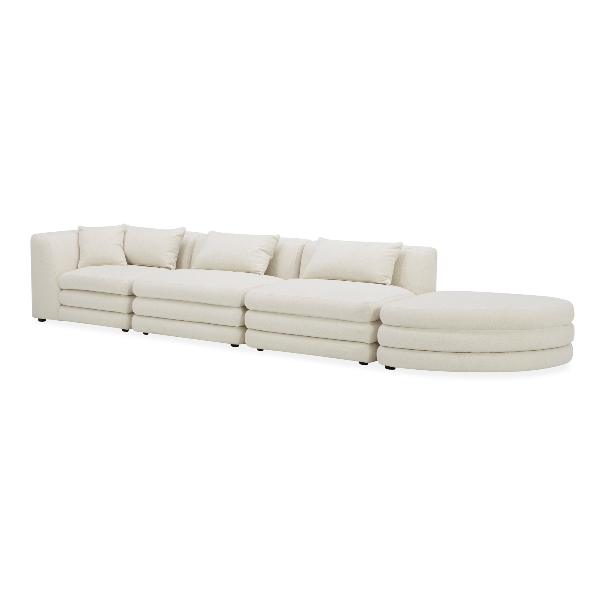 Lowtide Linear Modular Sectional Warm White