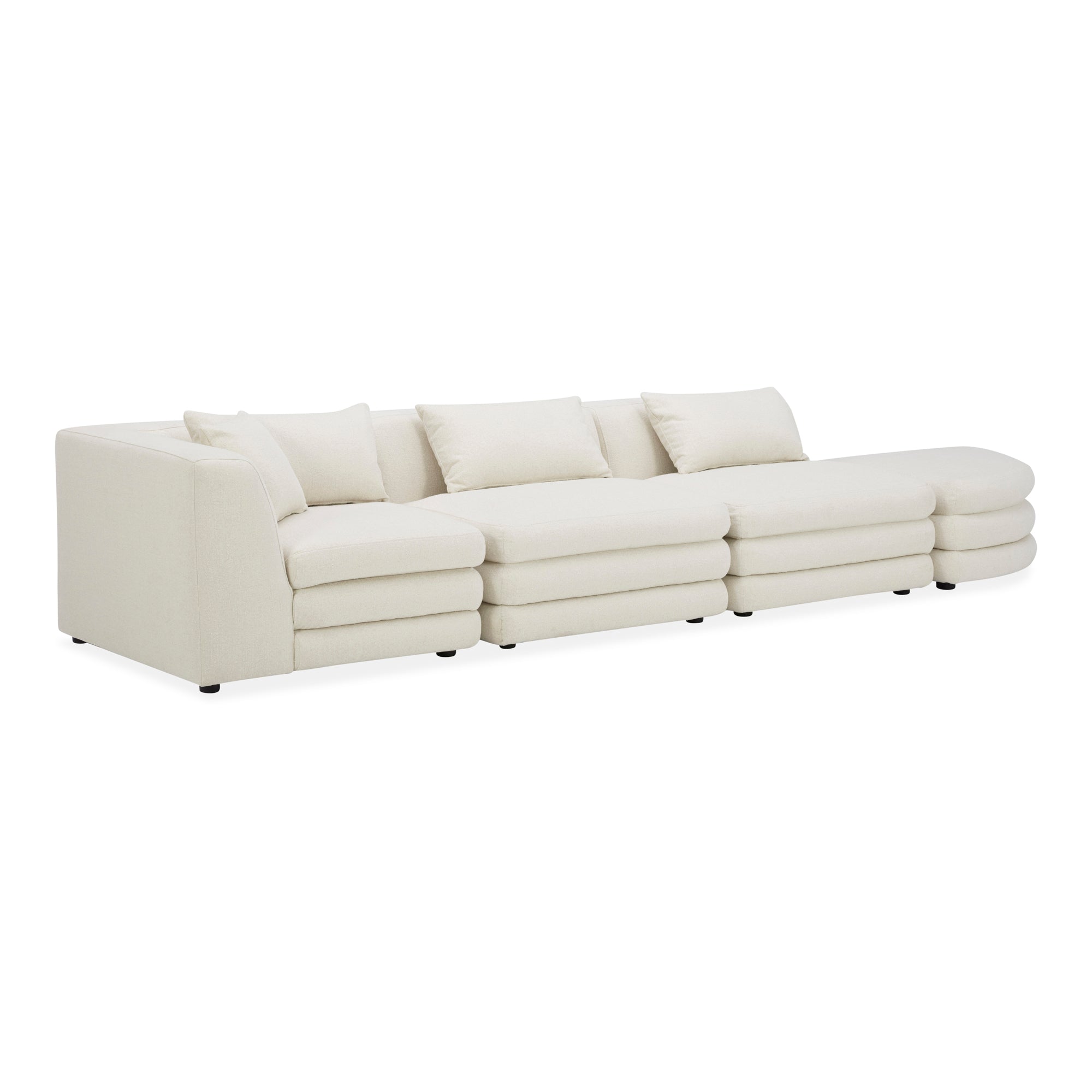 Lowtide Linear Modular Sectional Warm White