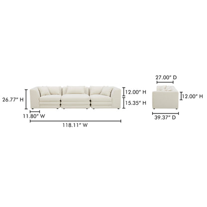 Lowtide Modular Sofa Warm White