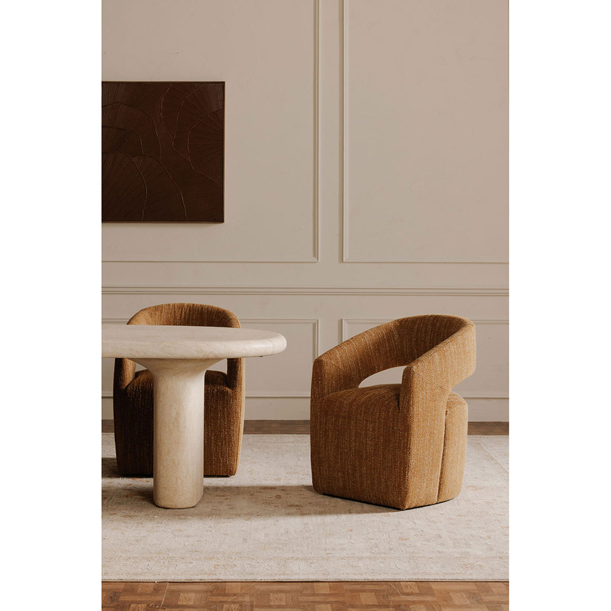 Barrow Rolling Dining Chair by Moe's Home
