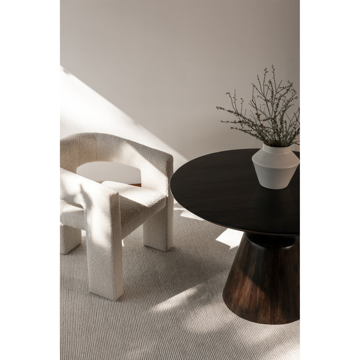 Myron Dining Table Dark Brown by Moe's Home