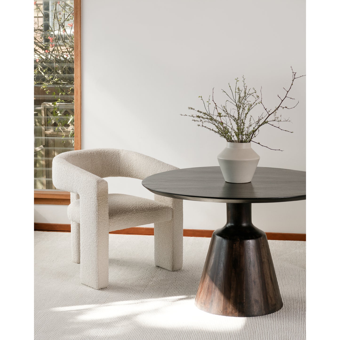 Myron Dining Table Dark Brown by Moe's Home