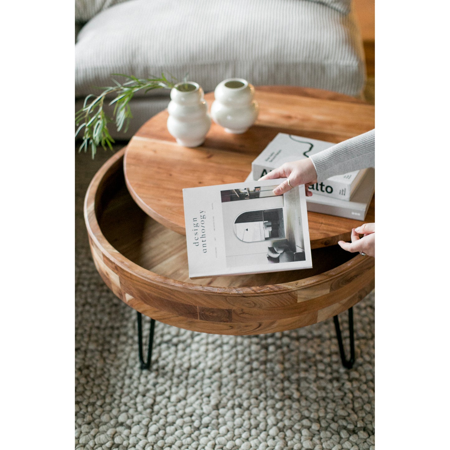 Privado Storage Coffee Table Natural by Moe's Home