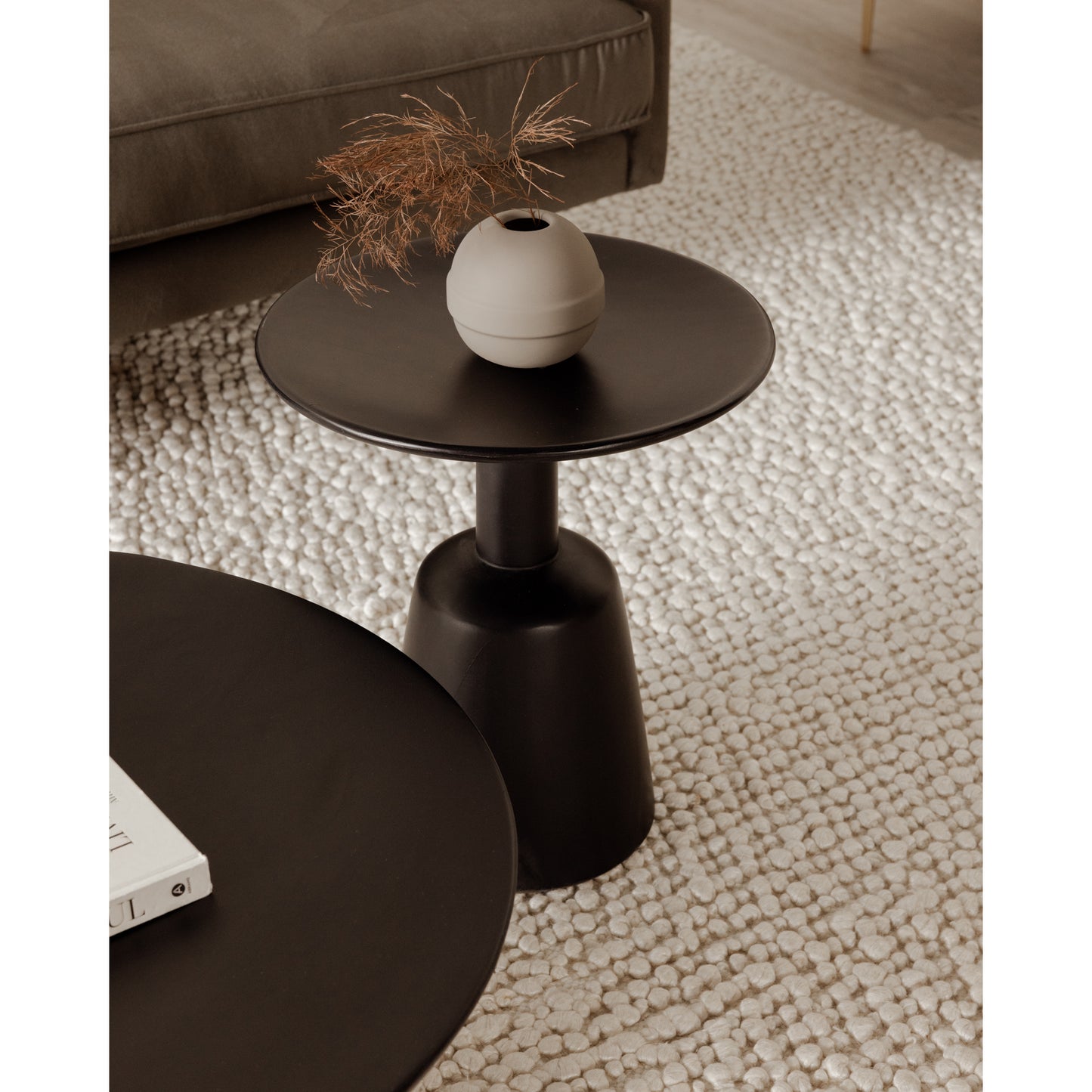 Nels End Table Black by Moe's Home