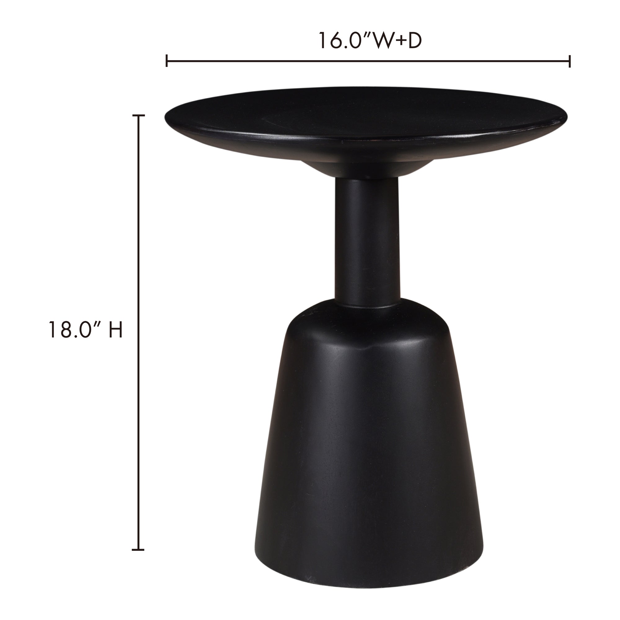 Nels End Table Black