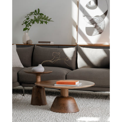 Nels End Table Dark Brown