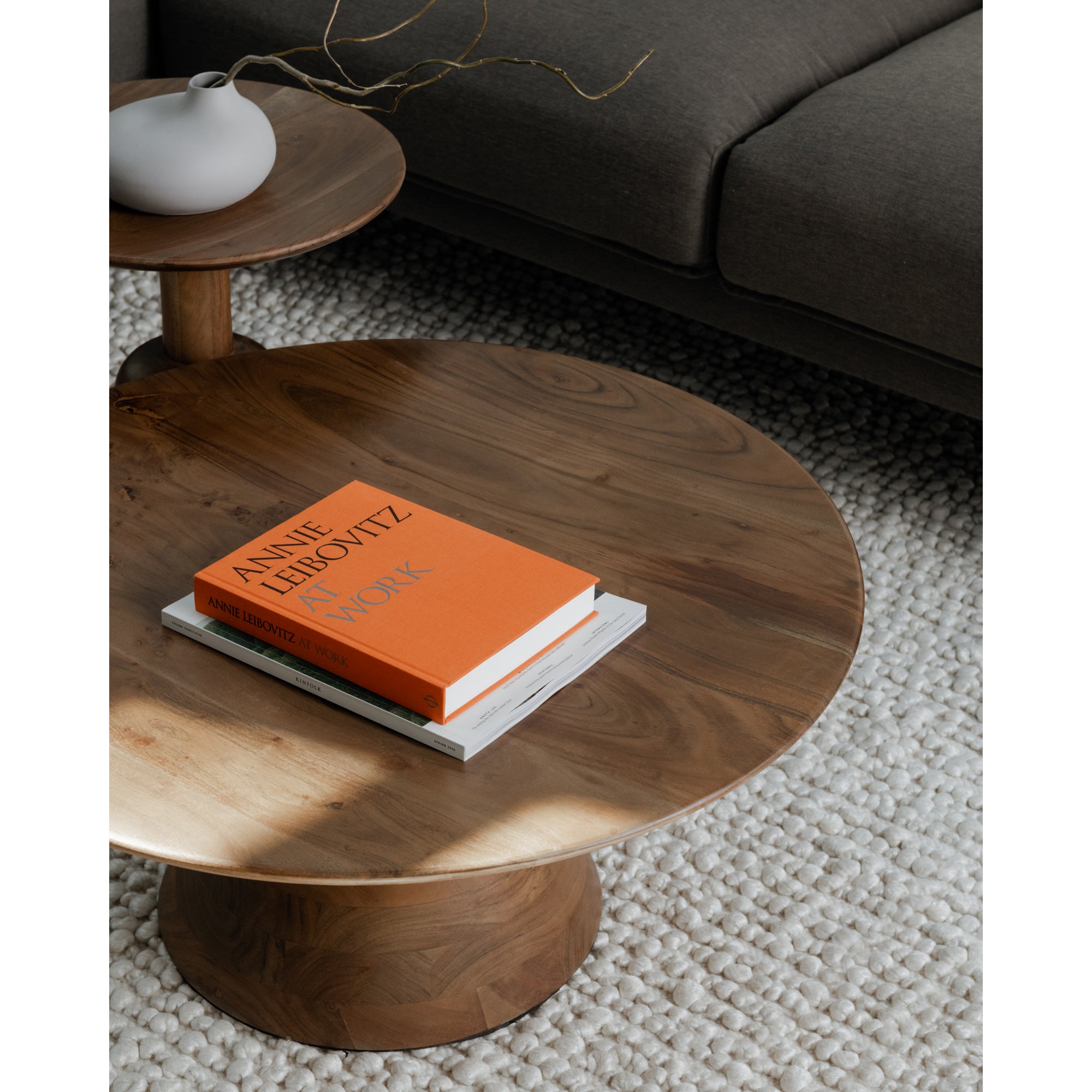 Nels End Table Dark Brown