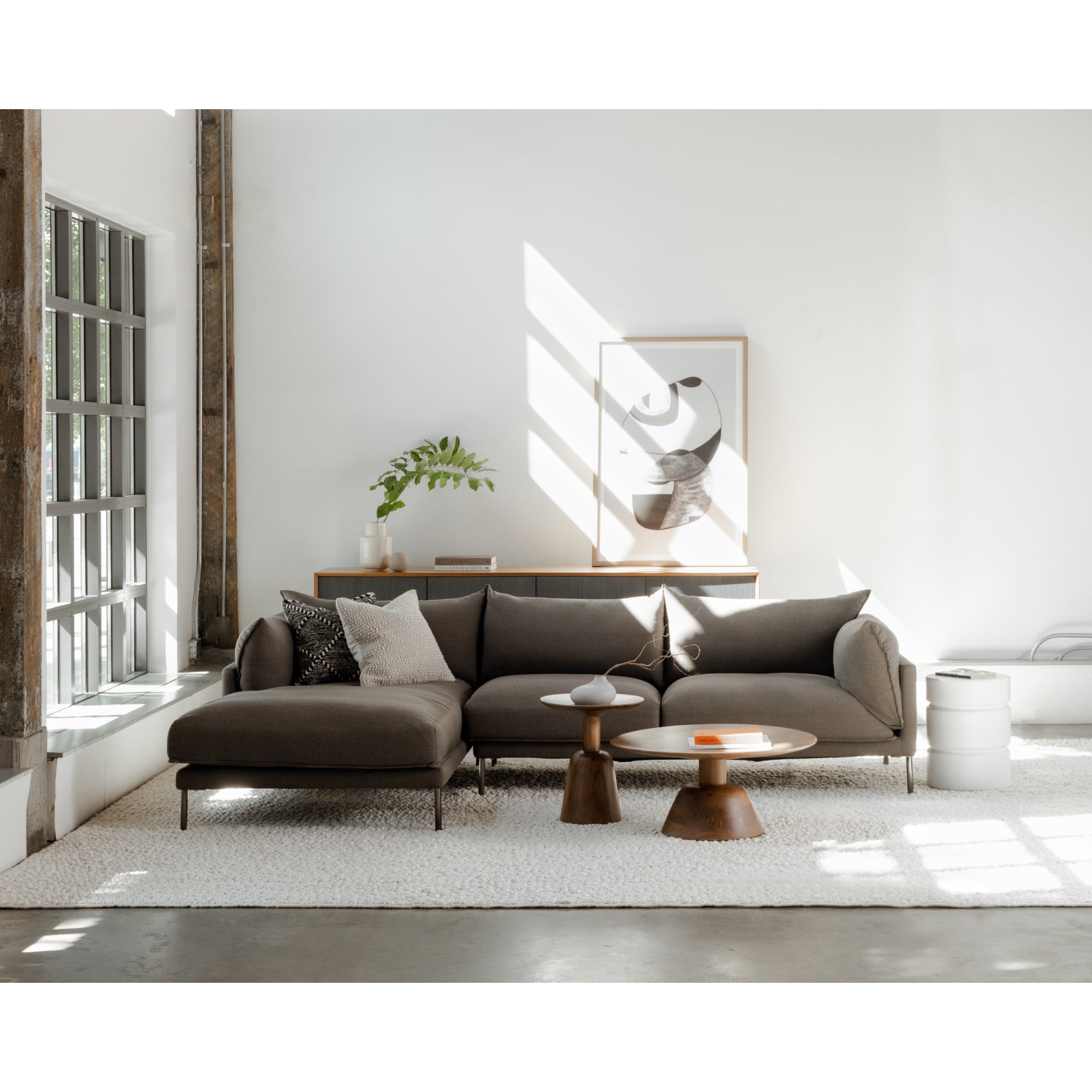 Nels Coffee Table Dark Brown