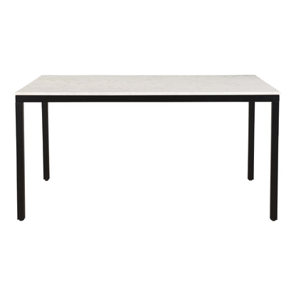 Parson Marble Dining Table Small | White