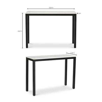 Parson Console Table White by Moe's Home