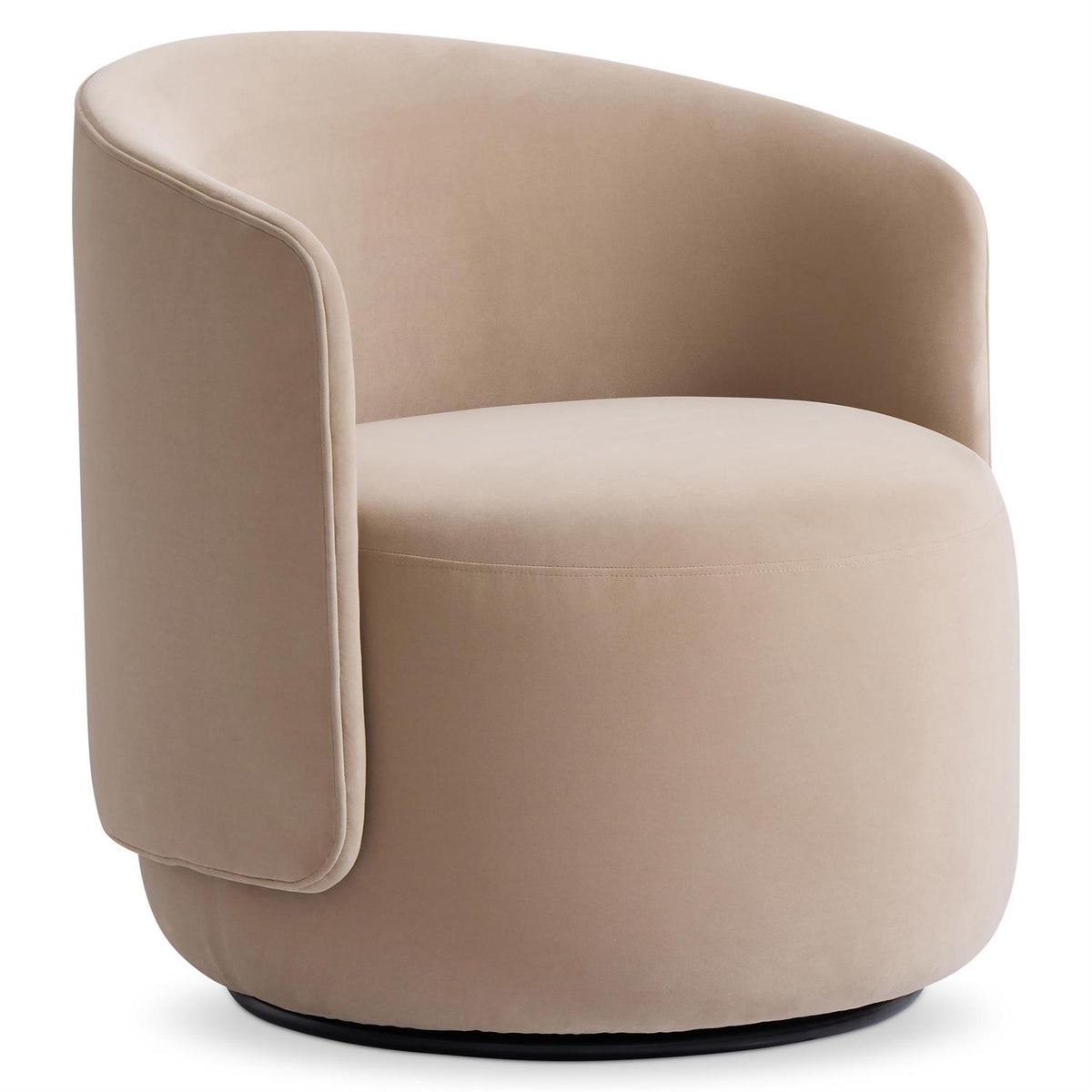 Crosby Fabric Swivel Chair (L123SEO) by Bernhardt