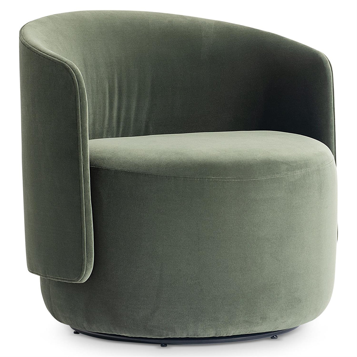 Crosby Fabric Swivel Chair (L123SO) by Bernhardt