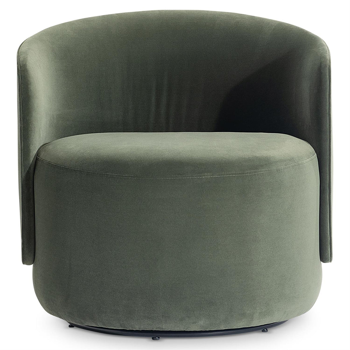 Crosby Fabric Swivel Chair (L123SO) by Bernhardt