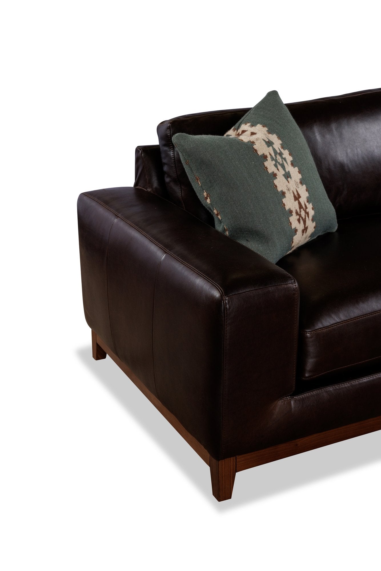BRONTE leather detail — cushion and arm