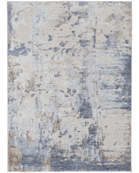 Laina 39GHF Blue/Ivory Rug by Feizy