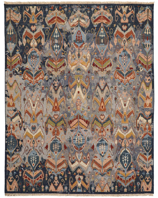 Leylan 0563F Blue/Multi Rug by Feizy