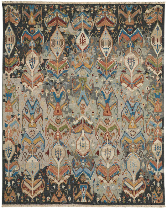 Leylan 0563F Blue/Multi Rug by Feizy