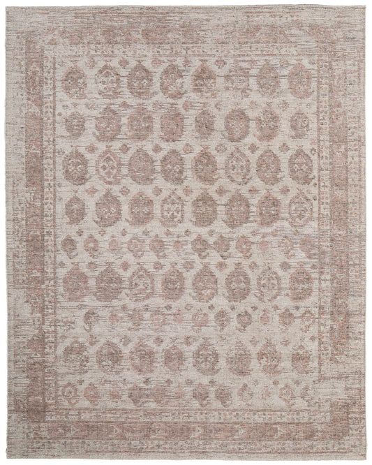 Loralai 8A66F Taupe/Plum Rug by Feizy
