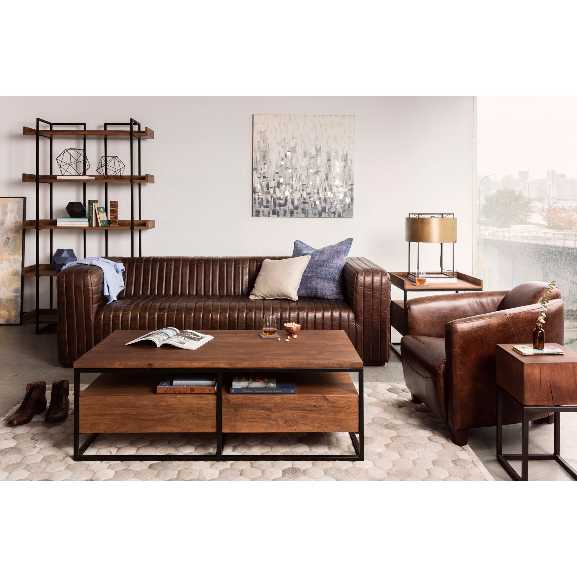 Vancouver Bookshelf Small Light Brown