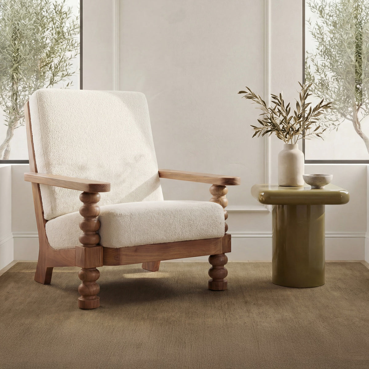 Ingrid Accent Chair Off by Moe's Home