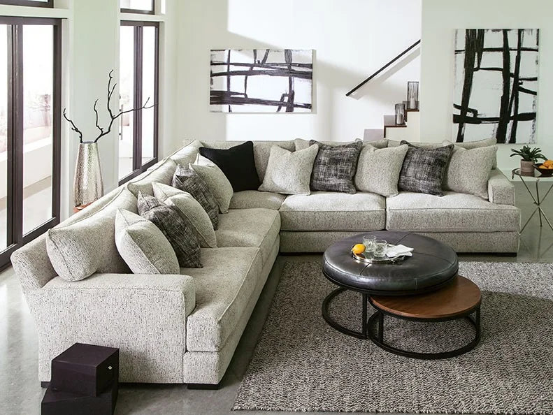 RIGHT-ARM L-SECTIONAL WITH MODULAR CORNER