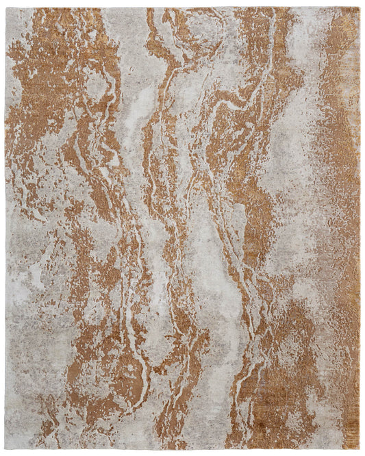Montecito 69E6F Beige/Rust Rug by Feizy