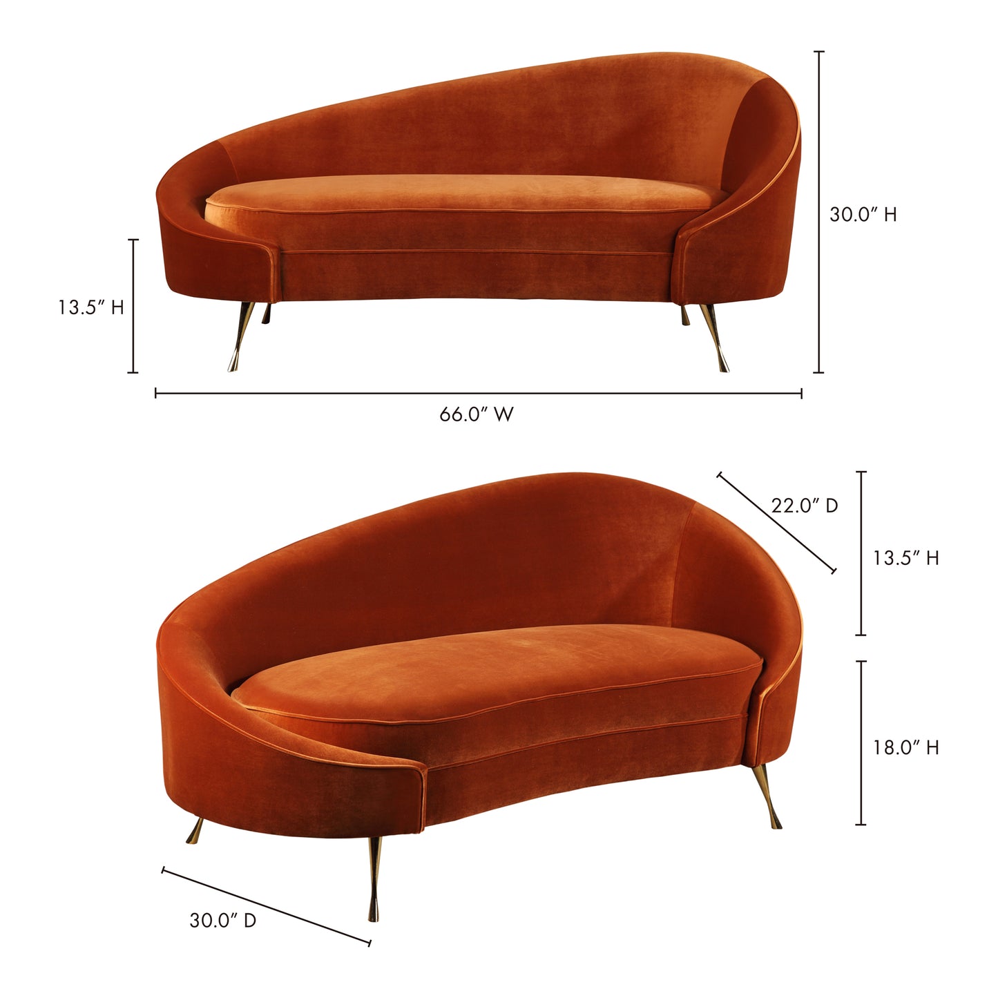 Abigail Chaise by Moe's Home